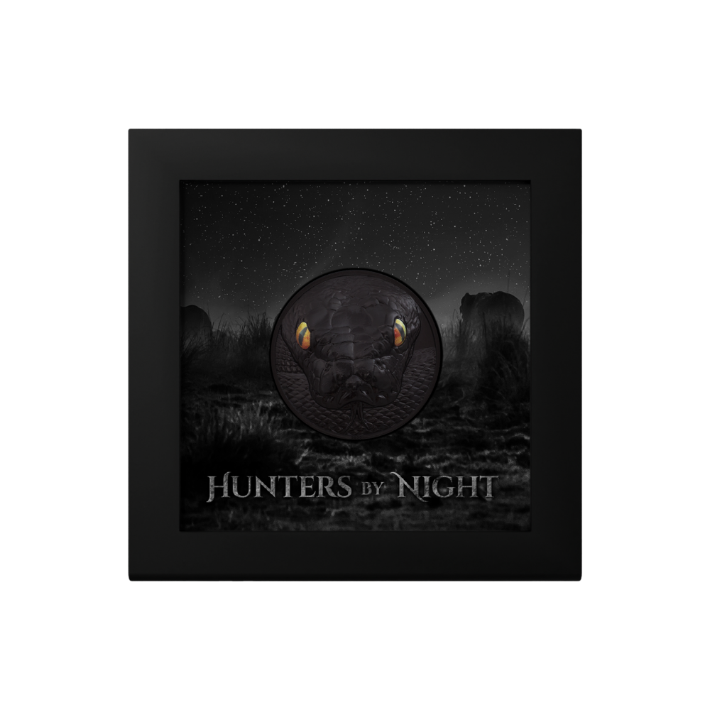PYTHON Hunters By Night 2 Oz Silver Coin $10 Palau 2022