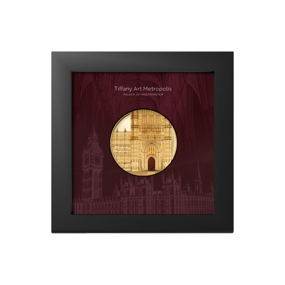 Palace of Westminster Tiffany Art Metropolis 5 Oz Gold Coin 2023