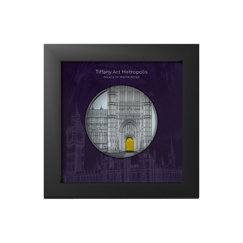 Palace of Westminster Tiffany Art Metropolis 5 Oz Silver Coin 2023