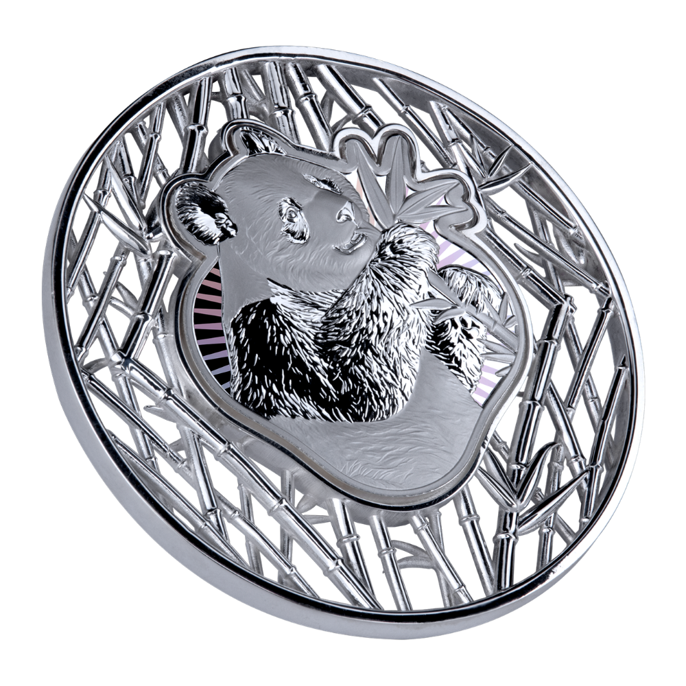 Panda Filigree 2 Oz Silver Coin 2027 MDM