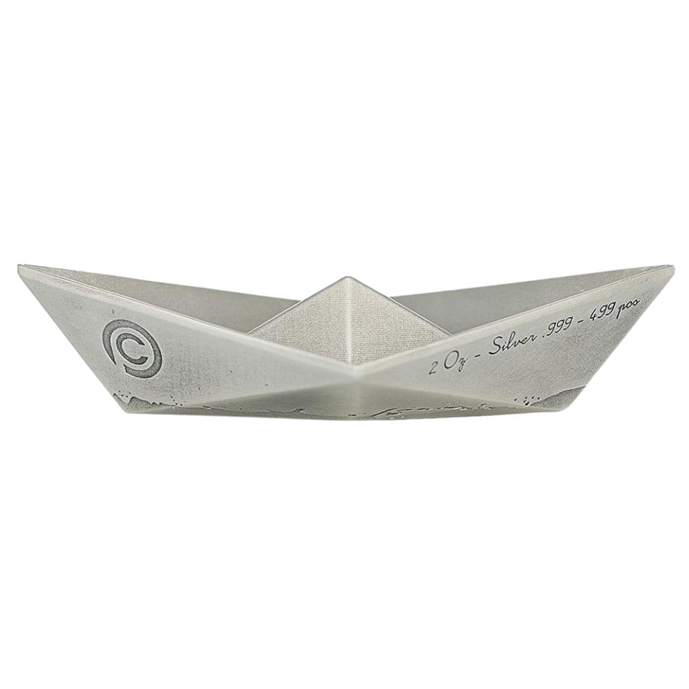 Paper Boat Folded Dreams 2 Oz Silver Coin POWER COIN