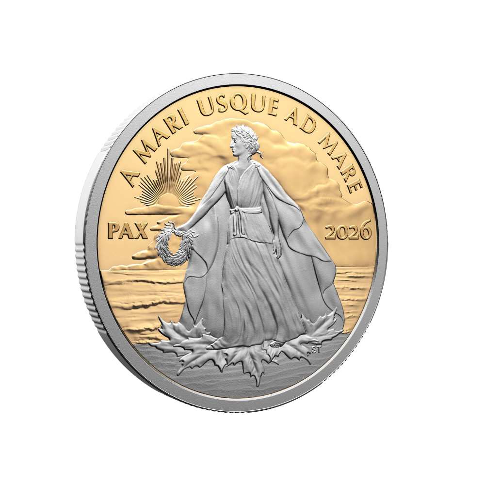Peace Dollar 1 Oz Pure Gold Coin Canada 2026 ROYAL CANADIAN MINT