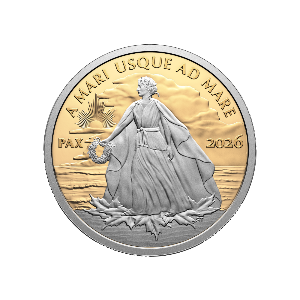 Peace Dollar 1 Oz Pure Gold Coin Canada 2026 ROYAL CANADIAN MINT