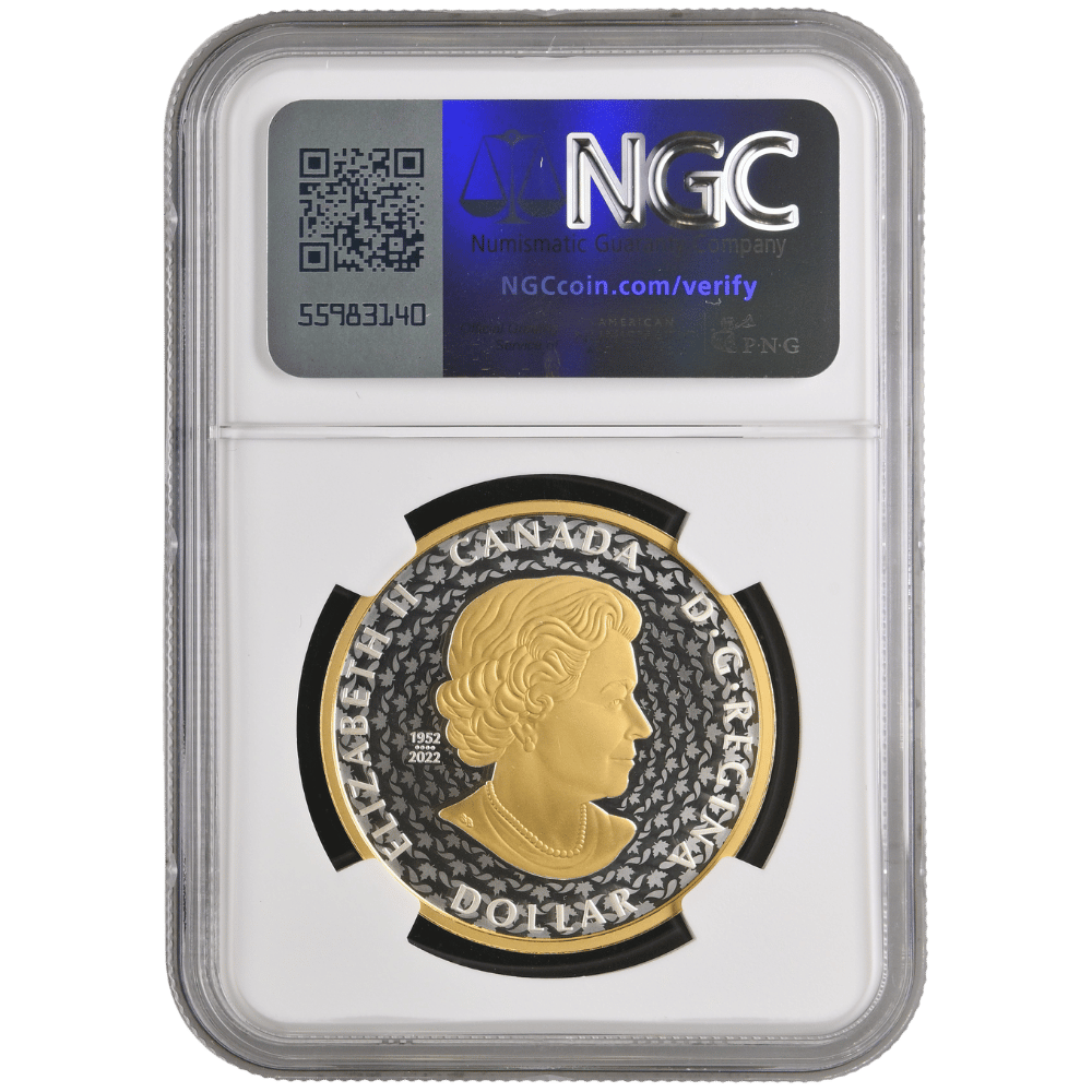 Peace Dollar 1 Oz Yellow Gold plated Pure Silver Coin - PF 70 ULTRA CAMEO - PARTHAVA COIN