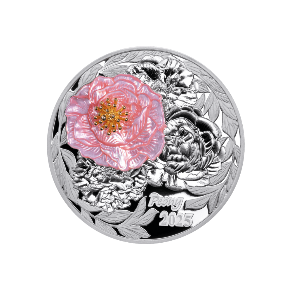 Peony 2 Oz Silver Coin 2025