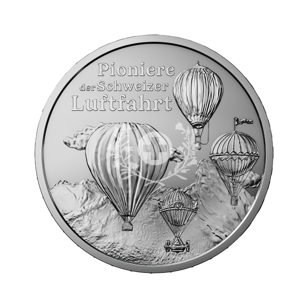 Pioneers of Swiss aviation Silver Proof Coin 2025 Swissmint