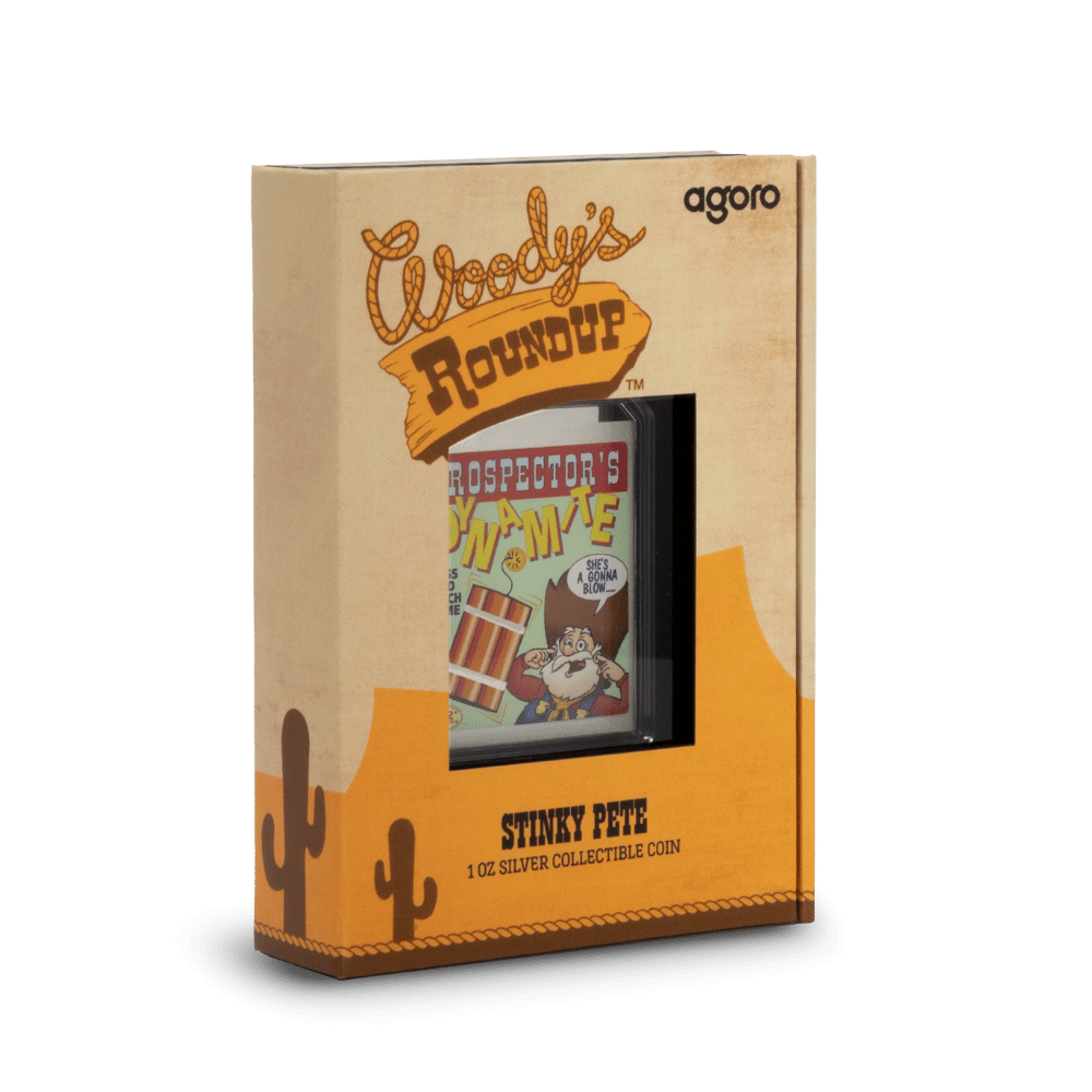 Disney Pixar Woody's Roundup™ Stinky Pete 1 Oz Silver Coin - PARTHAVA COIN
