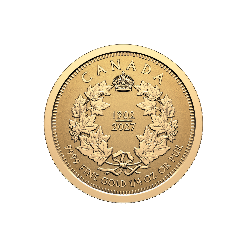 Pure Gold Fractional Set 125th Anniversary of the Coronation of King Edward VII Royal Canadian Mint