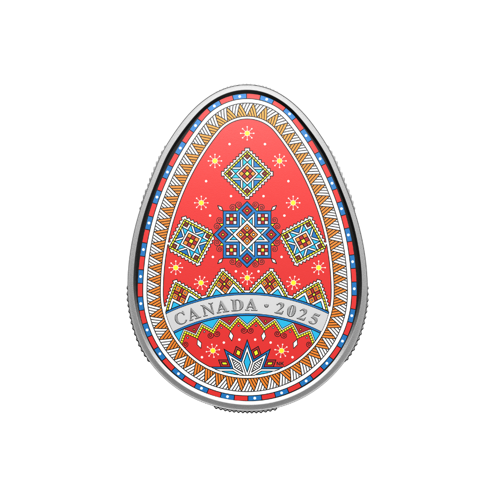 Pysanka Fine Silver Coin Canada 2025