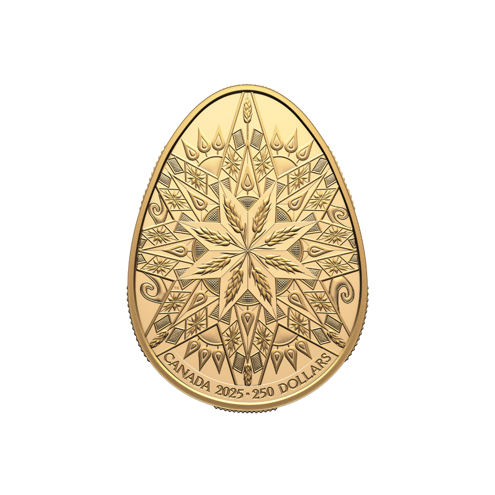 Pysanka Pure Gold Coin Canada 2025