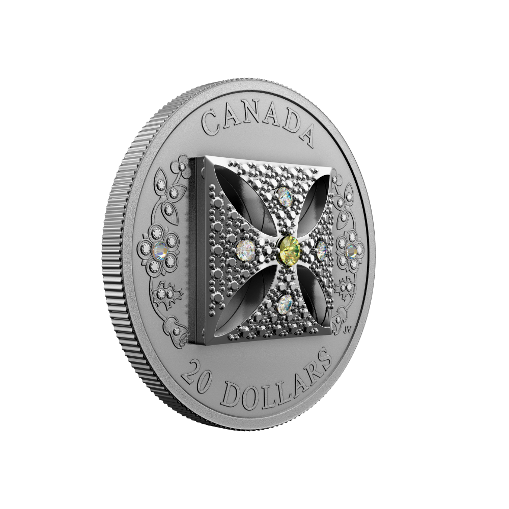 QUEEN ELIZABETH II DIAMOND DIADEM 1 Oz Silver Coin $20 Canada 2022