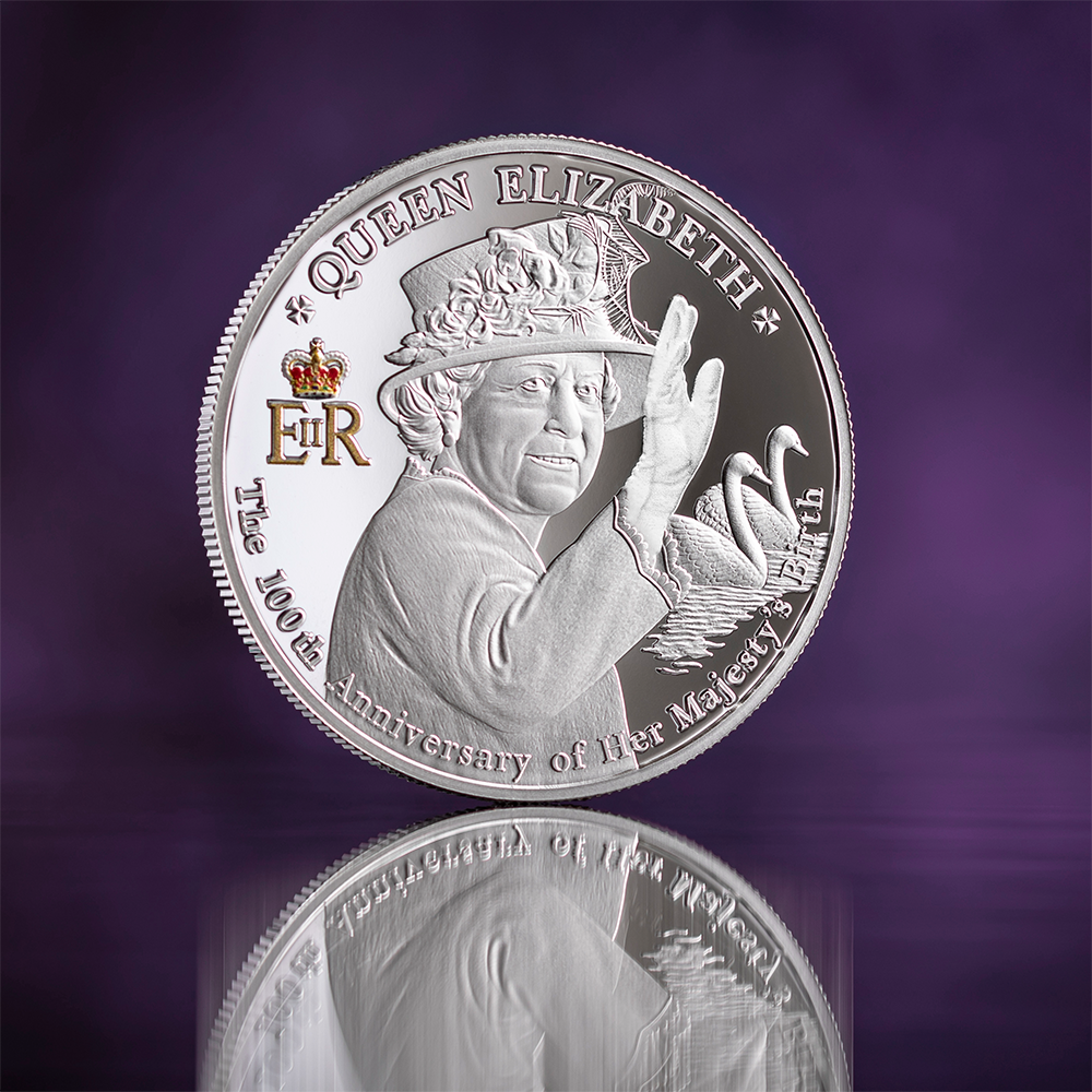 Queen Elizabeth II 100th Anniversary 1 Oz Silver Coin 2026