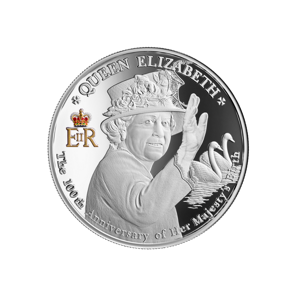 Queen Elizabeth II 100th Anniversary 1 Oz Silver Coin 2026