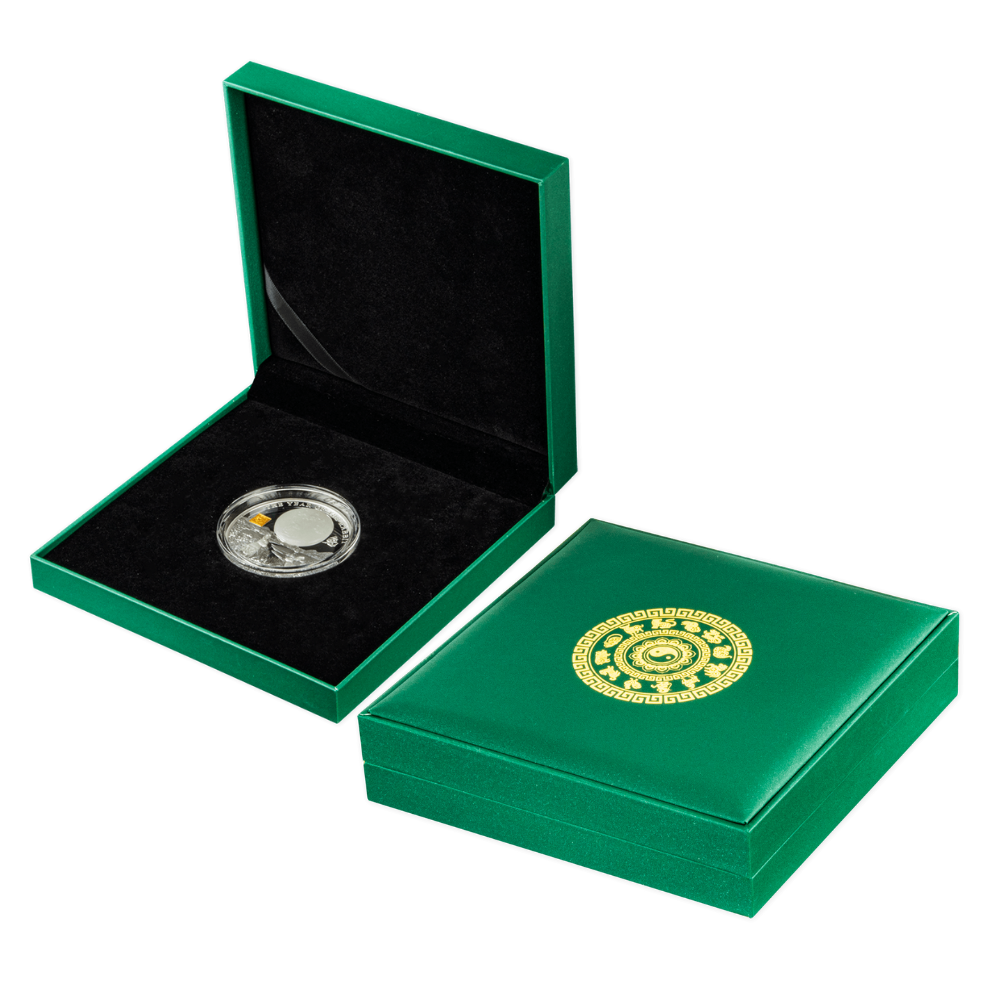 RABBIT Jade Chinese Lunar Year 2 Oz Silver Coin 25 Francs Burundi 2023