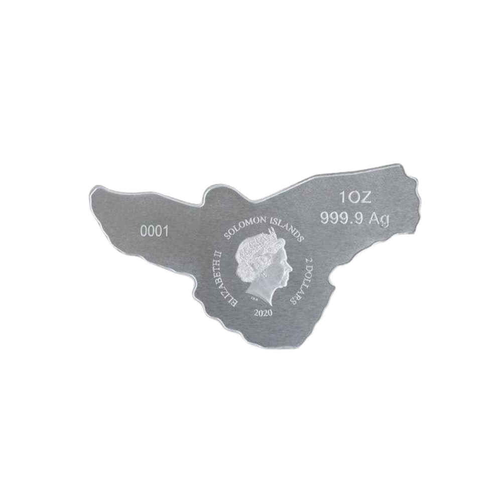 RED TAILED HAWK Hunters of the Sky 1 Oz Silver Coin $2 Solomon Islands 2020