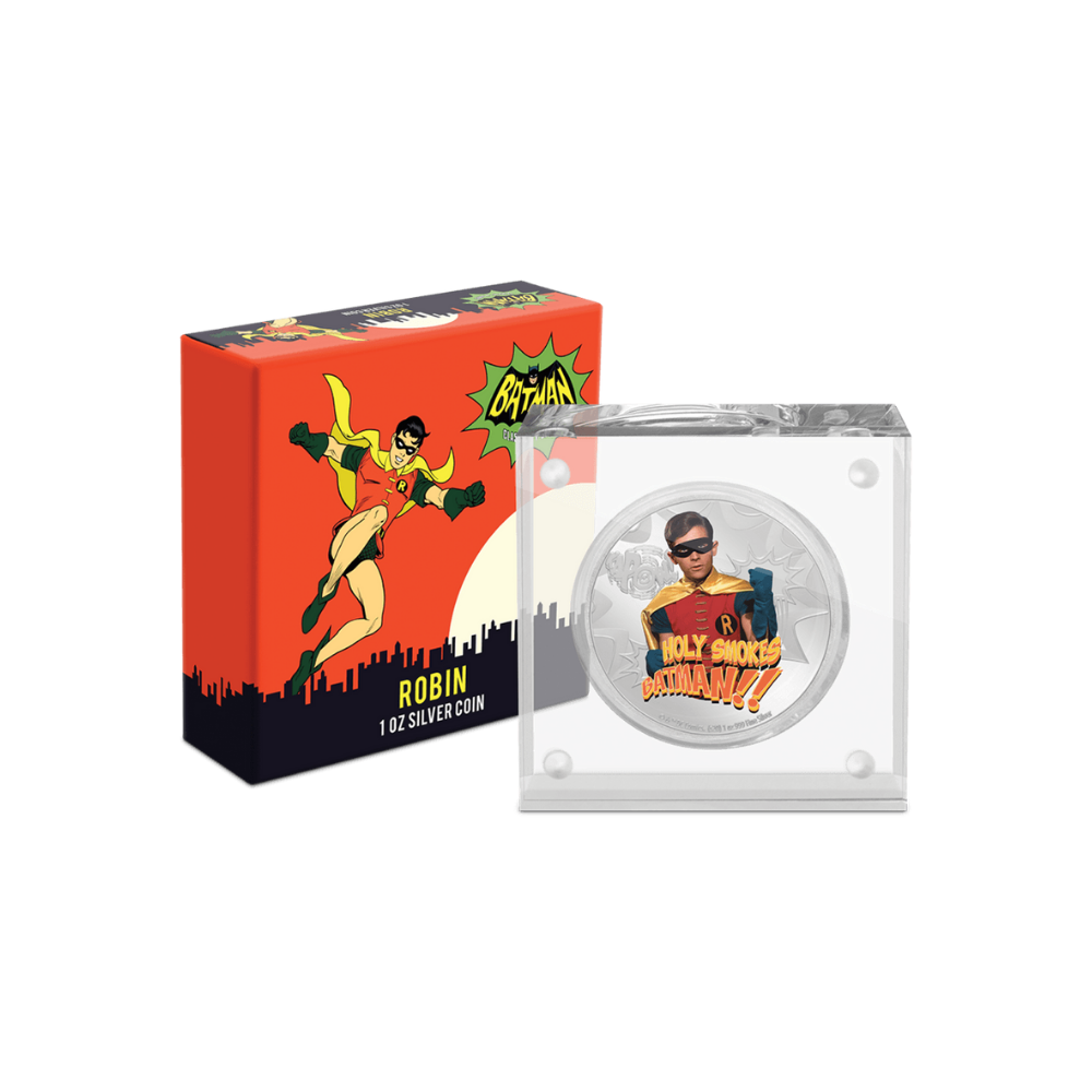 ROBIN Batman 1966 1 Oz Silver Coin $2 Niue 2020