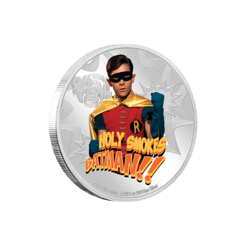 ROBIN Batman 1966 1 Oz Silver Coin $2 Niue 2020