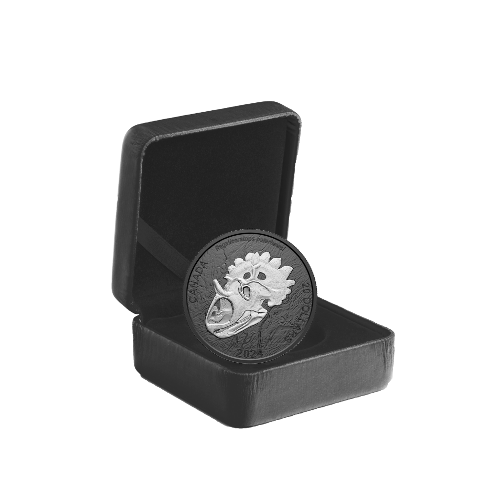 ROYAL HORNED FACE Discovering Dinosaurs 1 Oz Silver Coin $20 Canada 2024