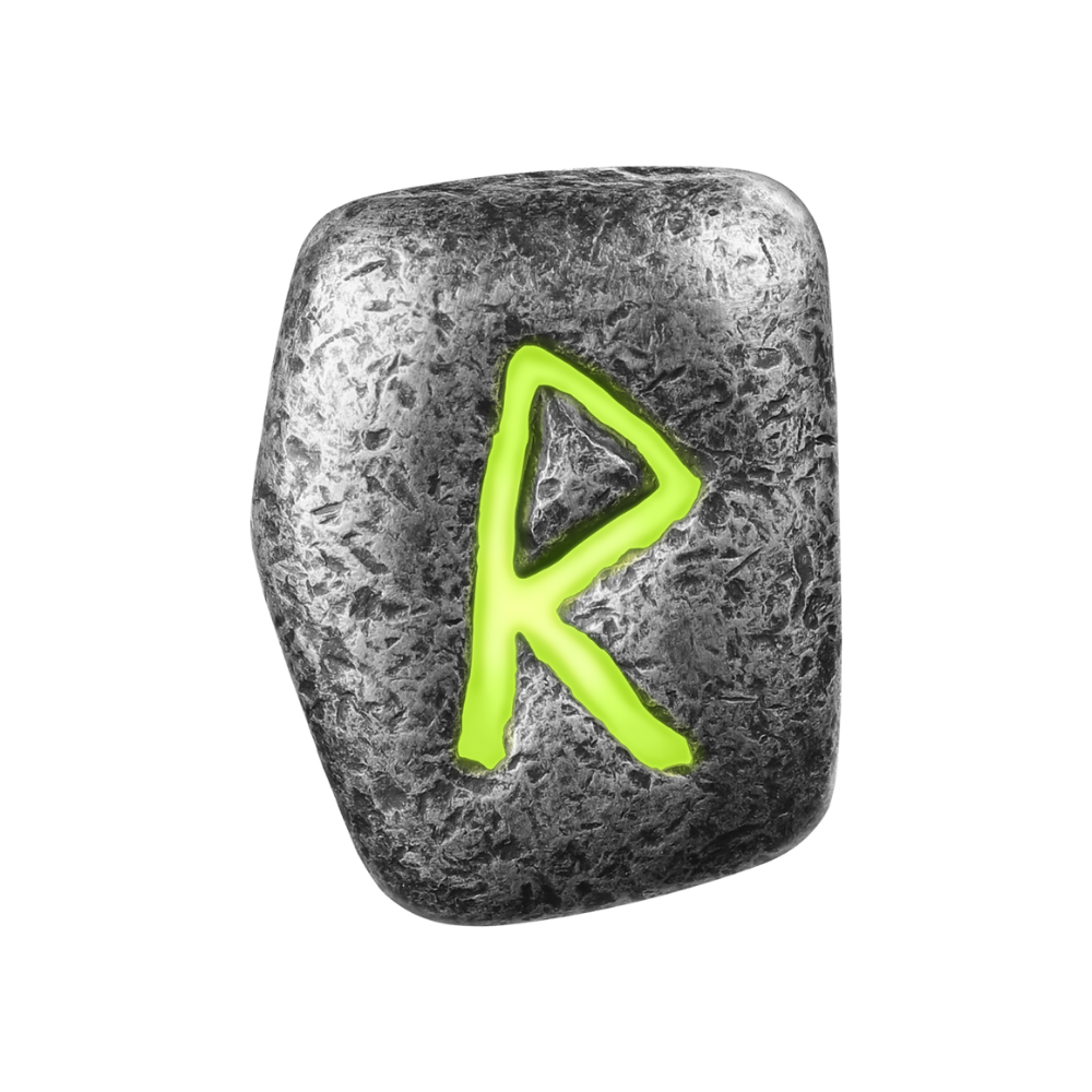 Raido Cast Rune 1 Oz Silver Cast Bar 2024 Germania Mint