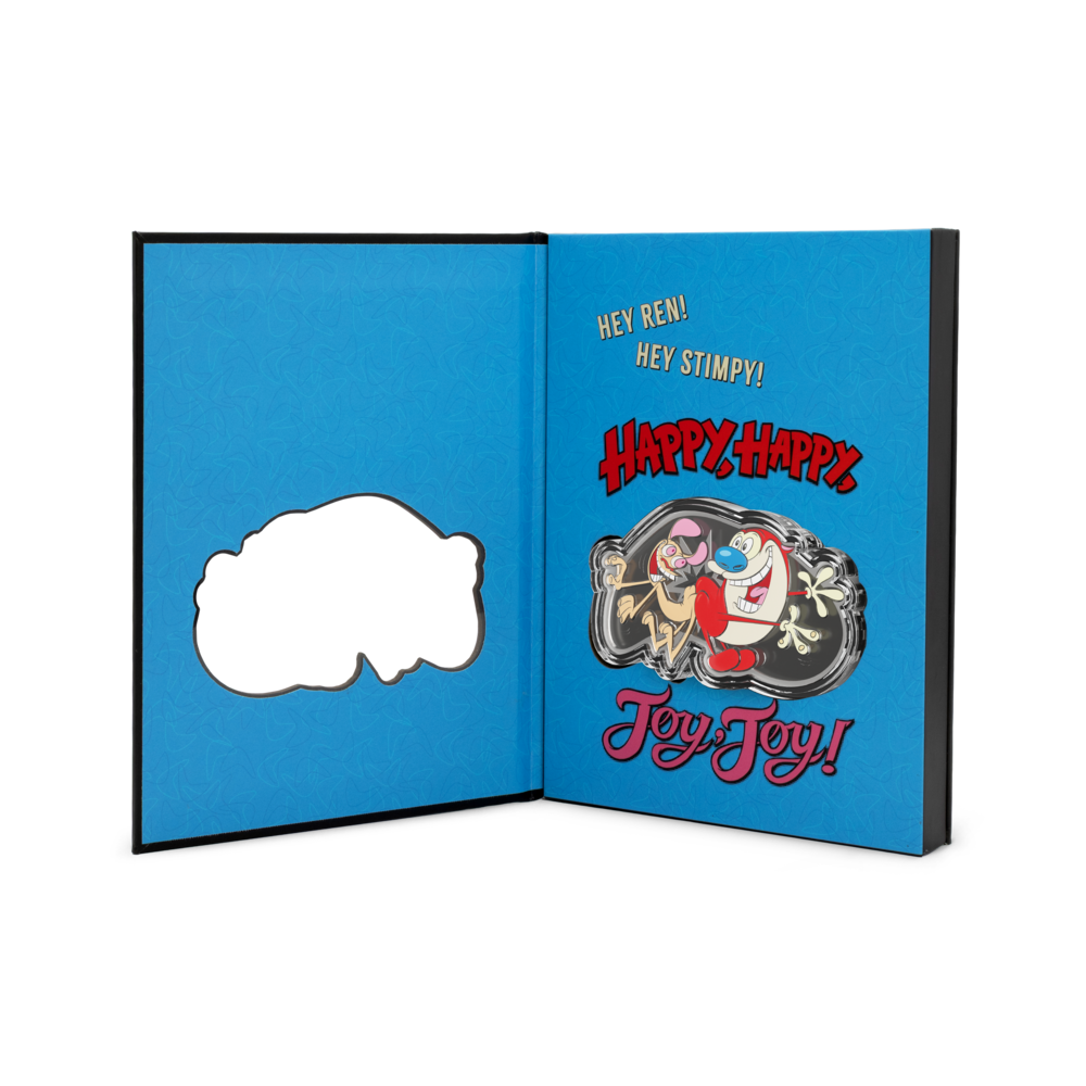 Ren & Stimpy Butt Bump Silver Collectible Coin