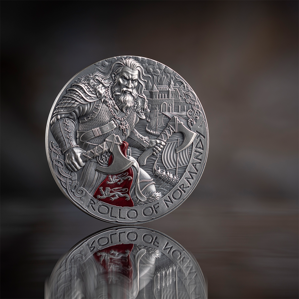 Rollo of Normandy The Way To Valhalla 2 Oz Silver Coin 2025