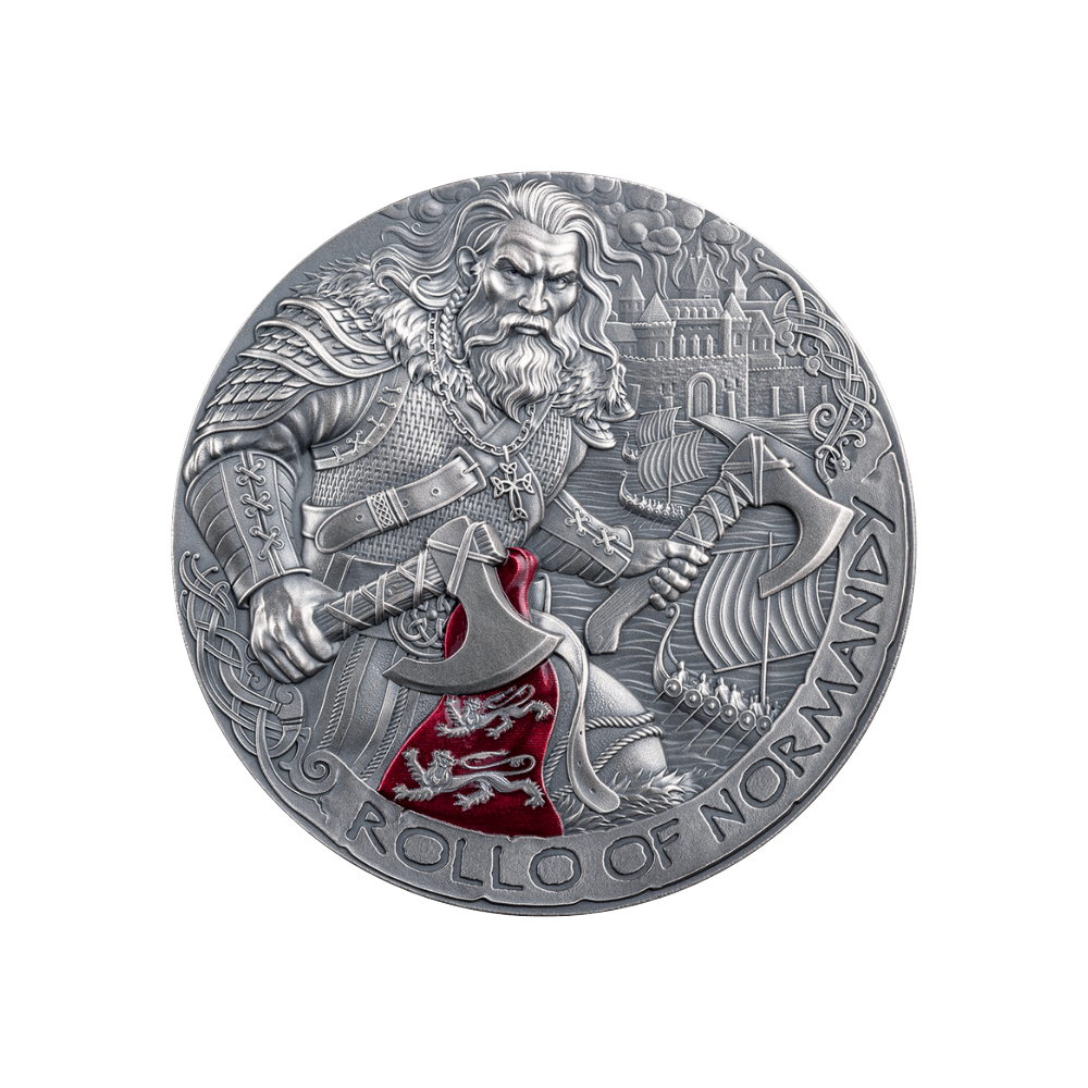 Rollo of Normandy The Way To Valhalla 2 Oz Silver Coin 2025