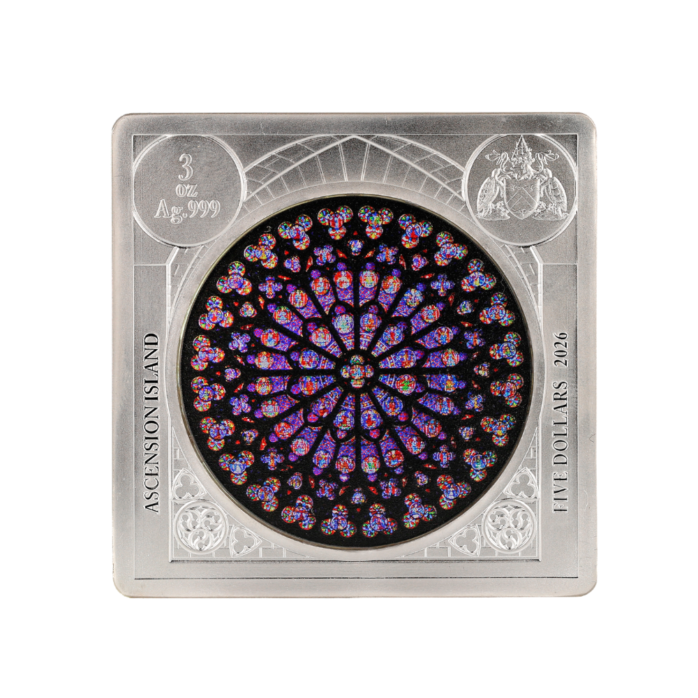 Rose Window Notre Dame 2026 Fine Silver Coin ROYAL CANADIAN MINT