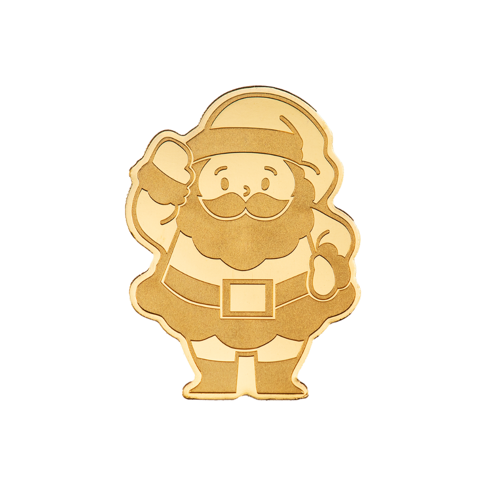 SANTA CLAUS Golden Highlights Gold Coin $1 Palau