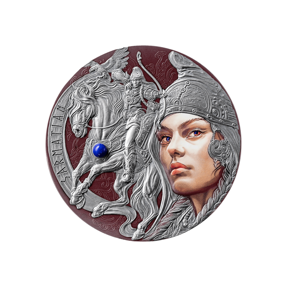 SARMATIANS Femina Bellator 2 Oz Silver Coin 2000 Francs Cameroon 2024