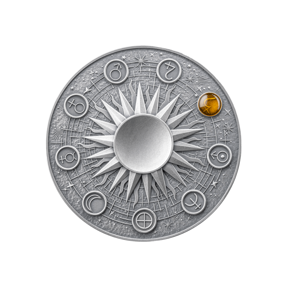 SATURN Solar System 2 Oz Silver Coin 10 Cedis Ghana 2025