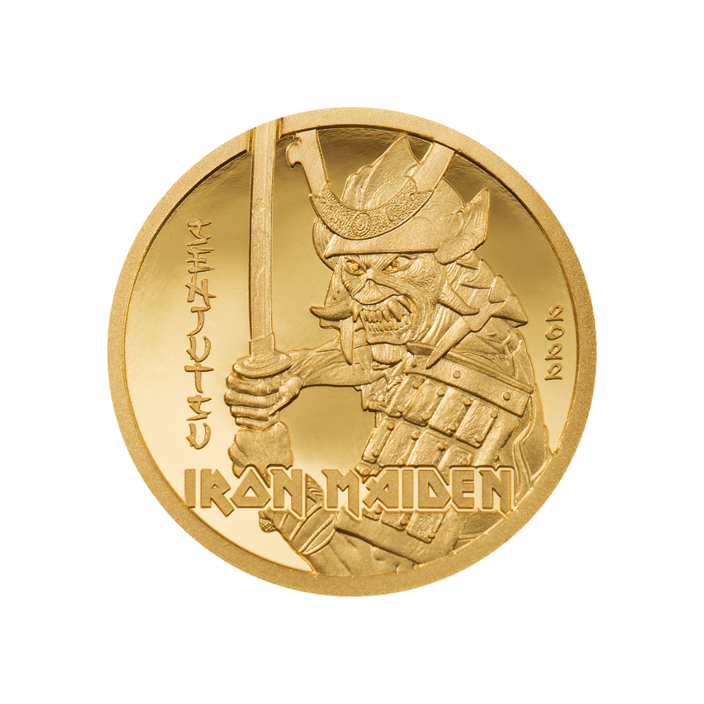 SENJUTSU Iron Maiden Gold Coin $5 Cook Islands 2022