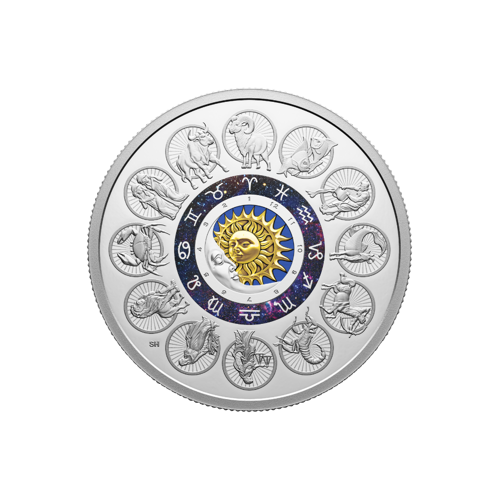 SIGNS OF THE ZODIAC 2 Oz Silver Coin $30 Canada 2024 - Royal