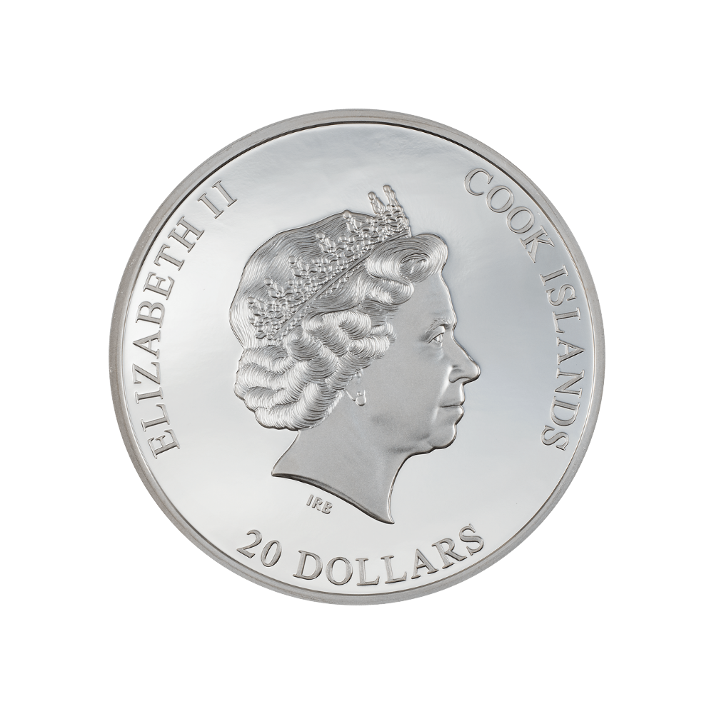 SILVER BURST 3 Oz Silver Coin $20 Cook Islands 2022