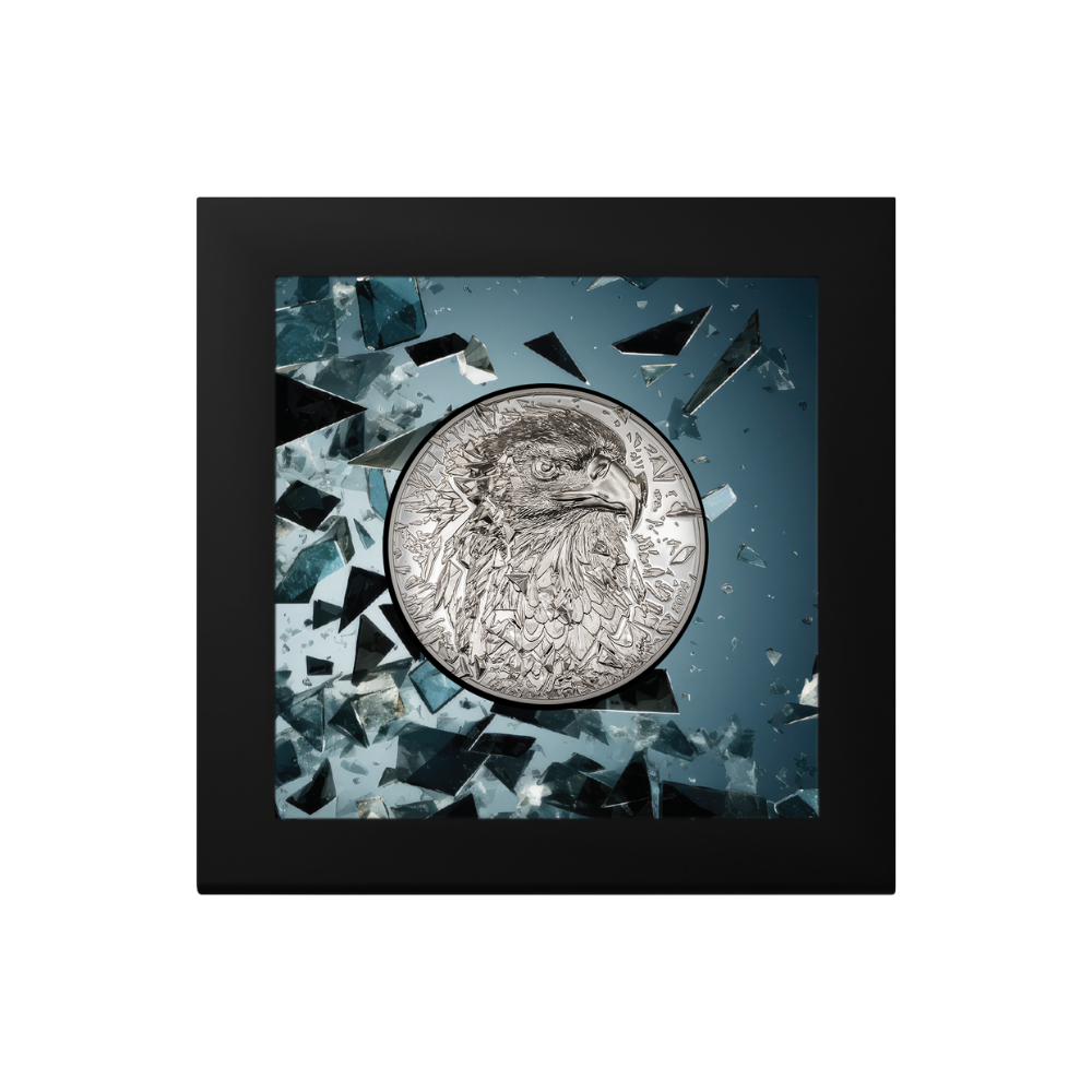 SILVER BURST Bald Eagle 3 Oz Silver Coin $20 Cook Islands 2024