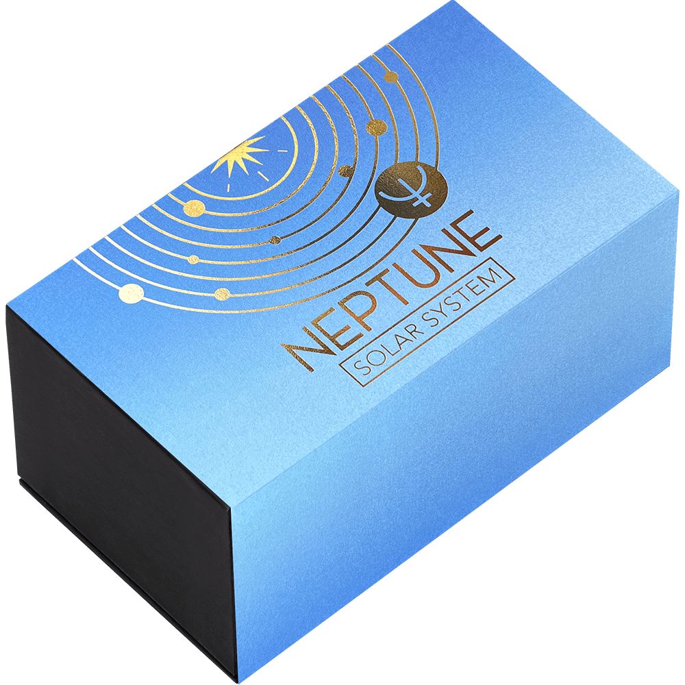 NEPTUNE Solar System 2 Oz Silver Coin 10 Cedis Ghana 2025 packaging2 Mint XXI Parthava Coin