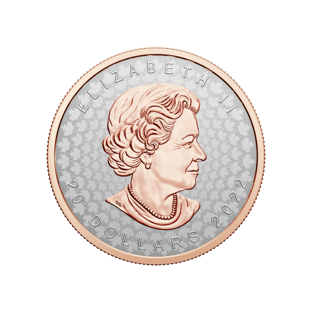 SUPER INCUSE SILVER MAPLE LEAF 1 Oz Silver Coin $20 Canada 2022