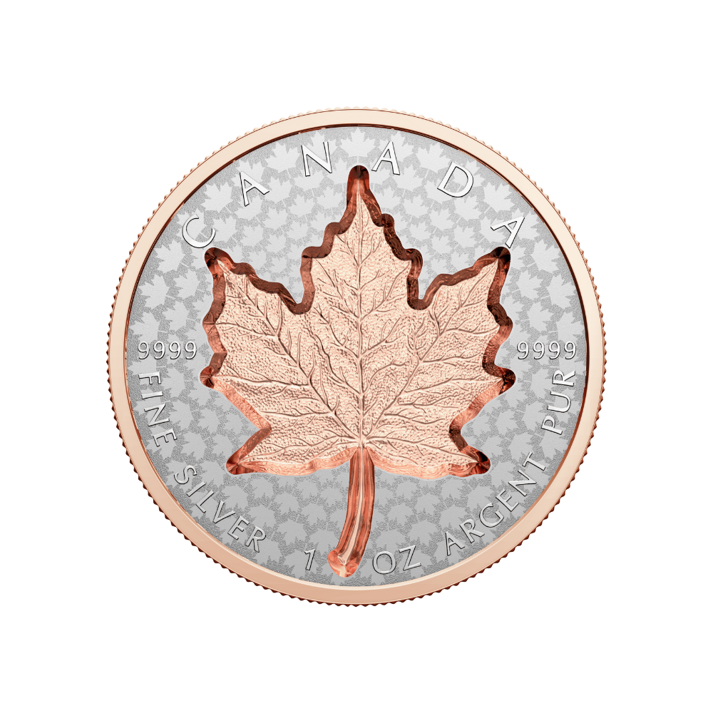 SUPER INCUSE SILVER MAPLE LEAF 1 Oz Silver Coin $20 Canada 2022