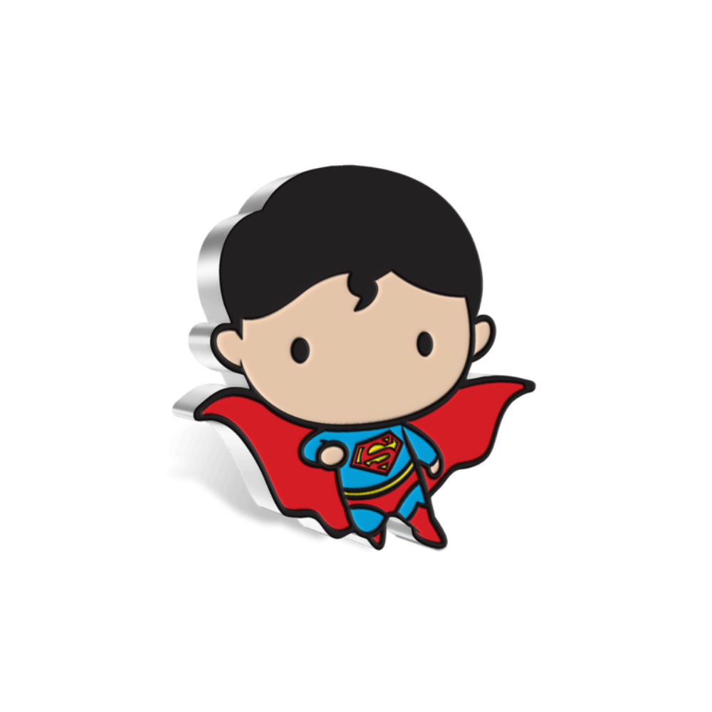 SUPERMAN™ FLYING Premium Number Chibi 1 Oz Silver Coin $2 Niue 2021
