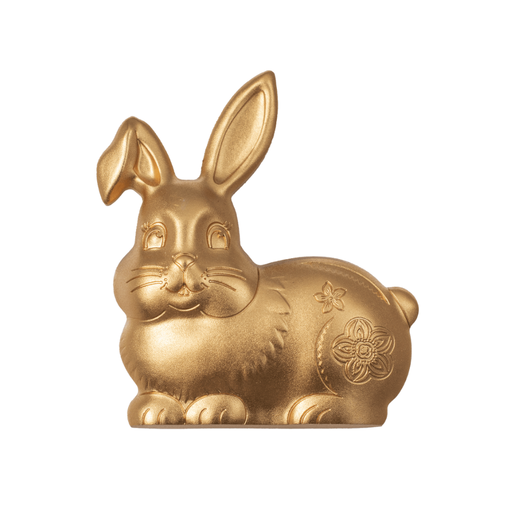 SWEET RABBIT Lunar Collection Gilded 1 Oz Silver Coin 1000 Togrog Mongolia 2023