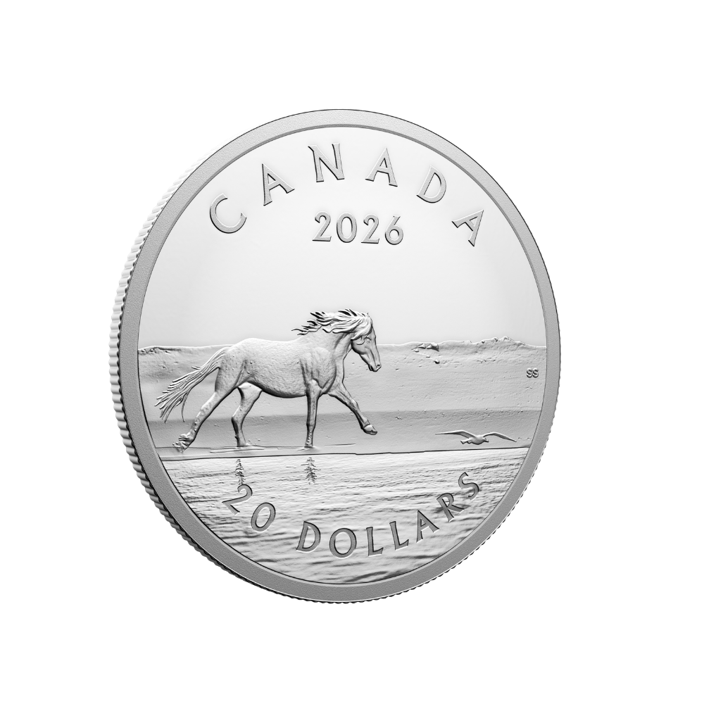 Sable Island Horses 1 Oz Fine Silver Coin Royal Canadian Mint