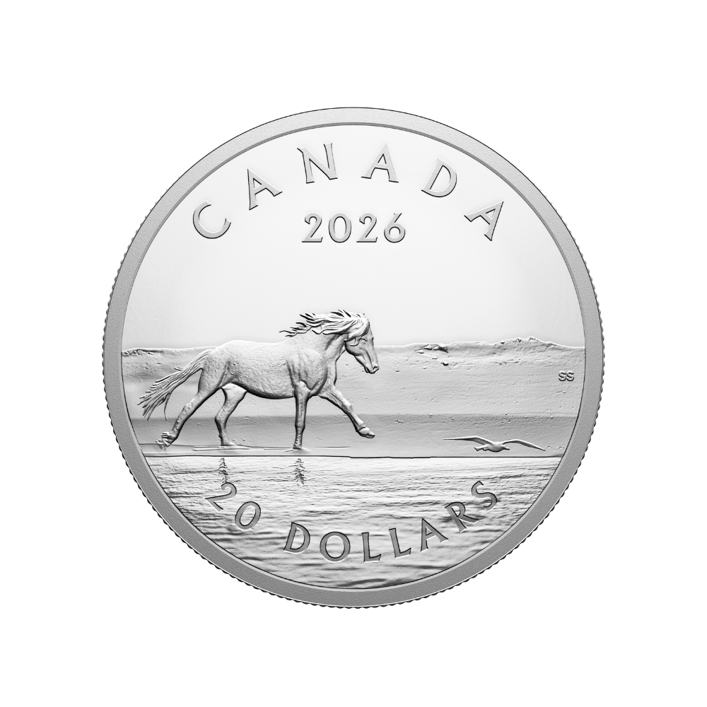 Sable Island Horses 1 Oz Fine Silver Coin Royal Canadian Mint