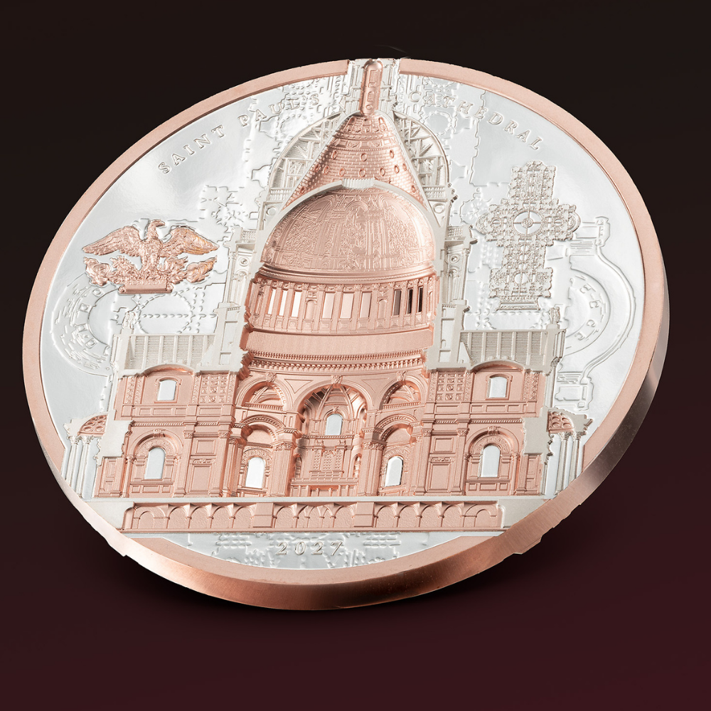 Saint Paul's Cathedral Arqline 3 Oz Silver Coin 2027 CIT COIN INVEST AG