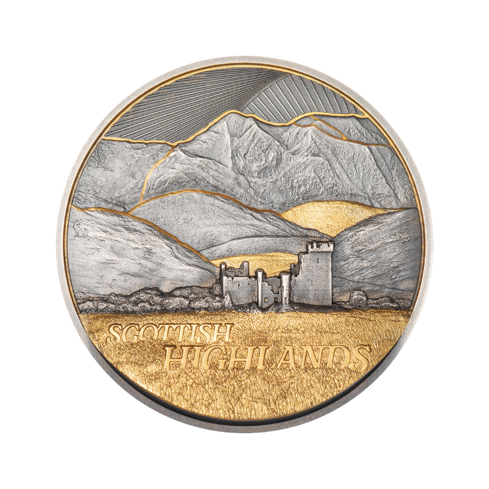 Scottish Highlands Golden Landscapes 2 Oz Silver Coin 2026 CIT COIN INVEST AG