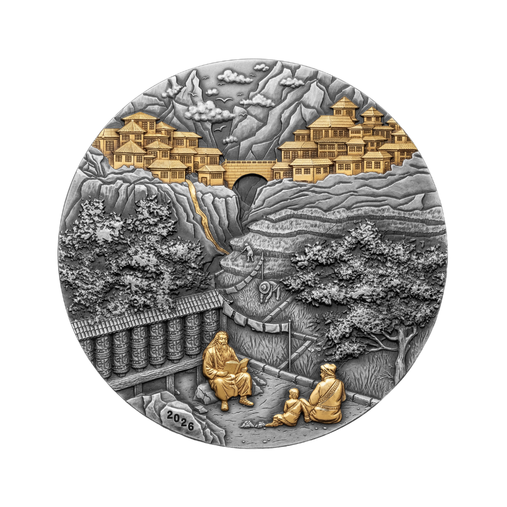 Shangri-La Sliding Door Technique 5 Oz Silver Coin 2026 MDM