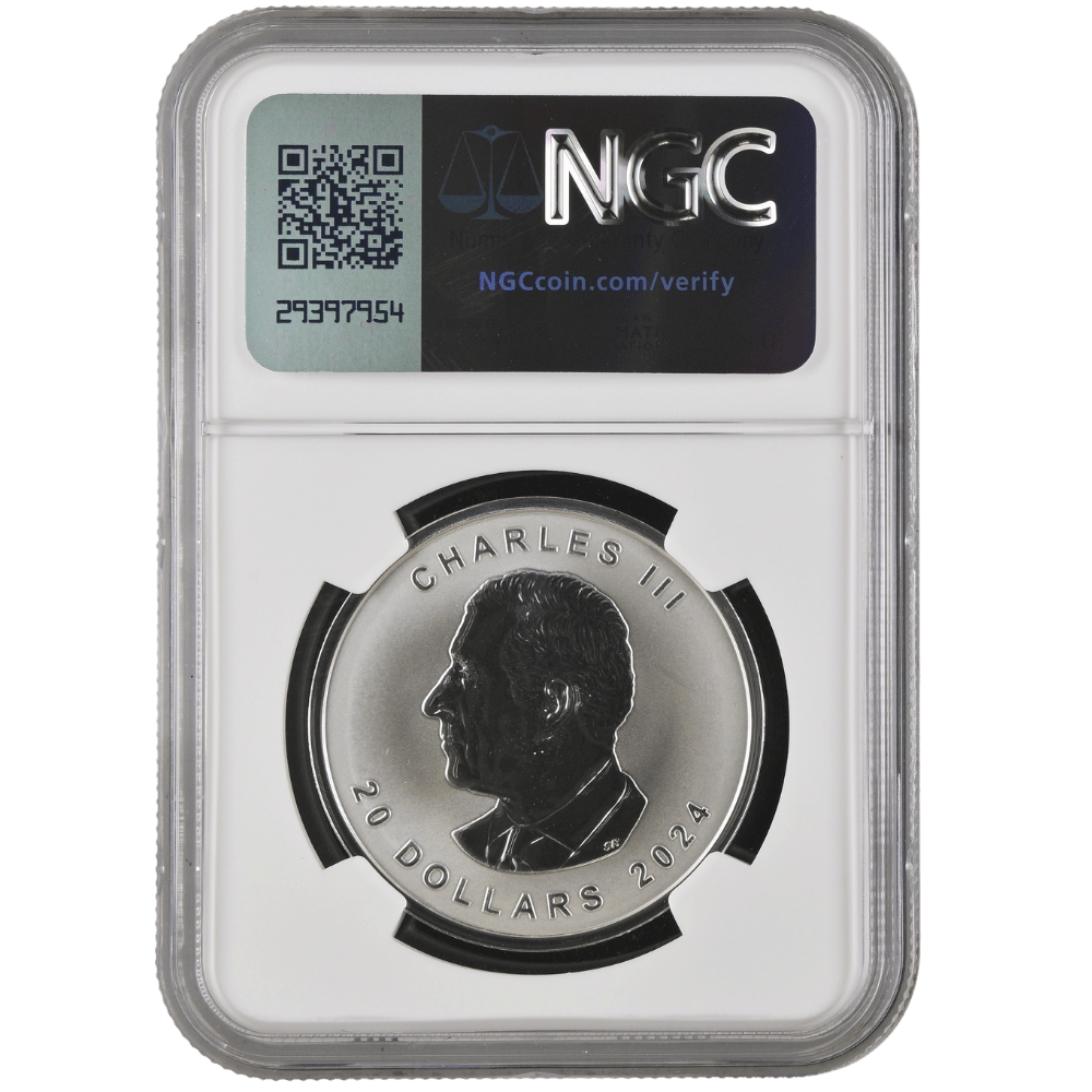 Silver Maple Leaf 1 Oz Fine Silver Ultra High Relief Coin 2024 - RP 70 - PARTHAVA COIN