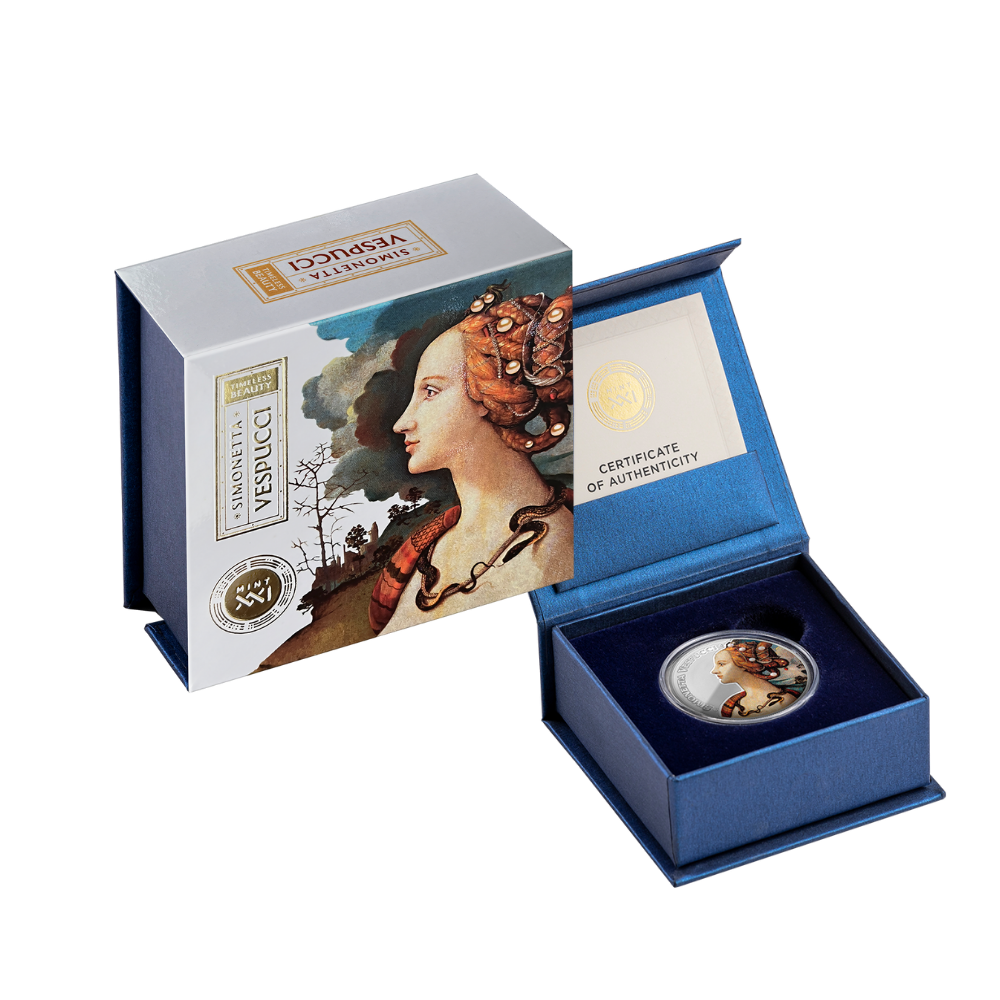 Simonetta Vespucci Timeless Beauty Silver Coin 2025