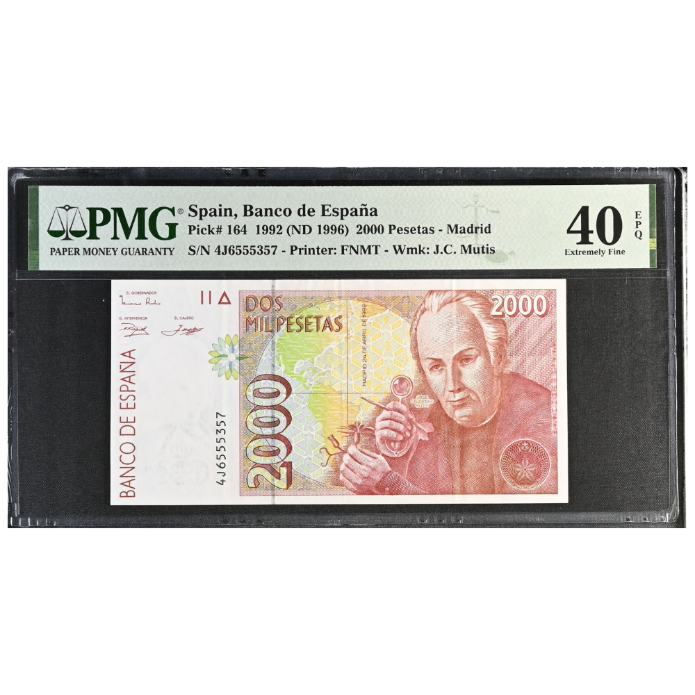 Spain 2000 Pesetas 1992 (ND 1996) Pick 164 EF 40 EPQ EF