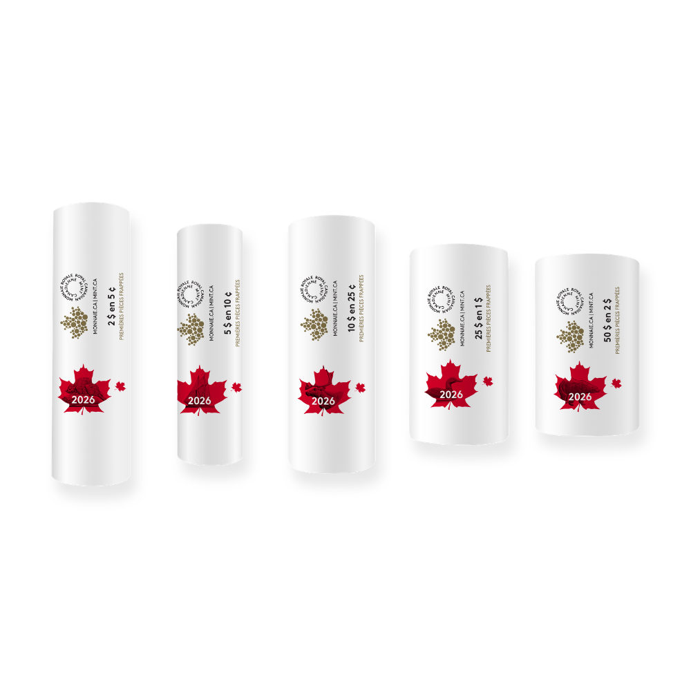 Special Wrap Roll Collection First Strikes 2026 Canada Royal Canadian Mint