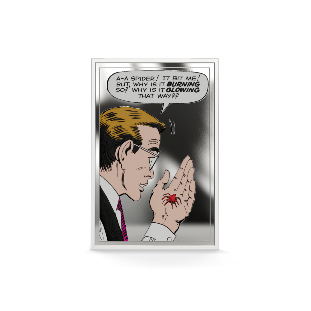 Marvel The Bite That Changed Everything 1 Oz Silver Collectible Coin AGORO