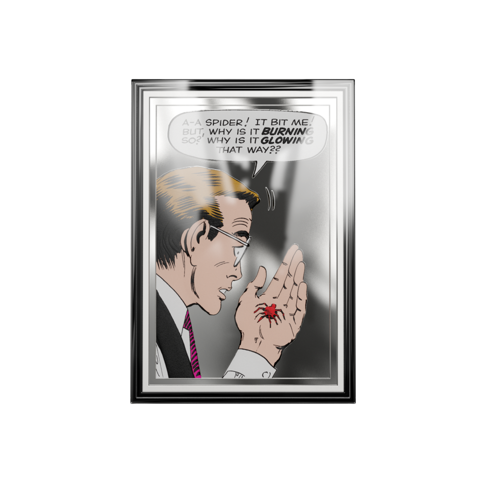 Marvel The Bite That Changed Everything 1 Oz Silver Collectible Coin AGORO